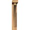 Ekena Millwork Thorton Block Smooth Bracket w/ Offset Brace, Western Red Cedar, 3 1/2"W x 20"D x 20"H BKT0402X20X20THR05SWR - alternate 4